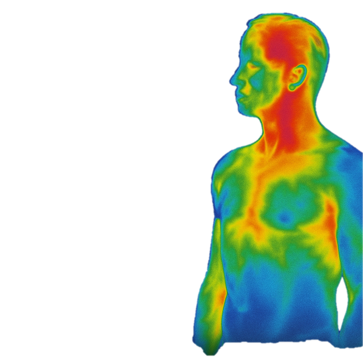 Imagem de termografia corporal